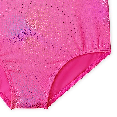 HOZIY Leotards for Girls Ballet Gymnastics Sleeveless Long Sleeve Colorful Sparkles Aqua Blue Pink Purple Solid
