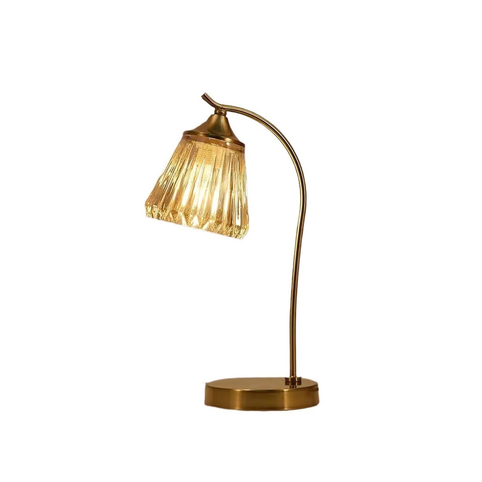 Z4T8M2K6G5 Bedside Lamp Crystal Table Lamp Bedroom Bedside Vintage Light Luxury Wedding Long Gift Ambiance Master Lamps(A)