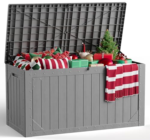 MAKE CHANGES 100-Gallon Waterproof Outdoor Storage Bench
