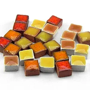 Mosaic-Minis(3/16 inch) (5x5x3mm), 1.000 Pieces, Mix Orange, MXOR