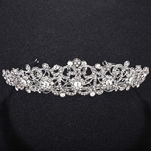 SOIMISS Casamento Coroa de Noiva Tiara Barroco Do Vintage Cristal Strass Coroa Tiara Cabelo Headpiec