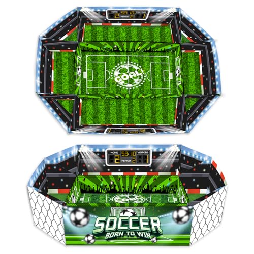 MaNeaz 3 Stück snack stadium football football snack stadium für spannende Fußballabende Snackstadion für Fußball WM 2026 M Fanartikel Fussball Geschenk für Fußball-Fans Party-Deko
