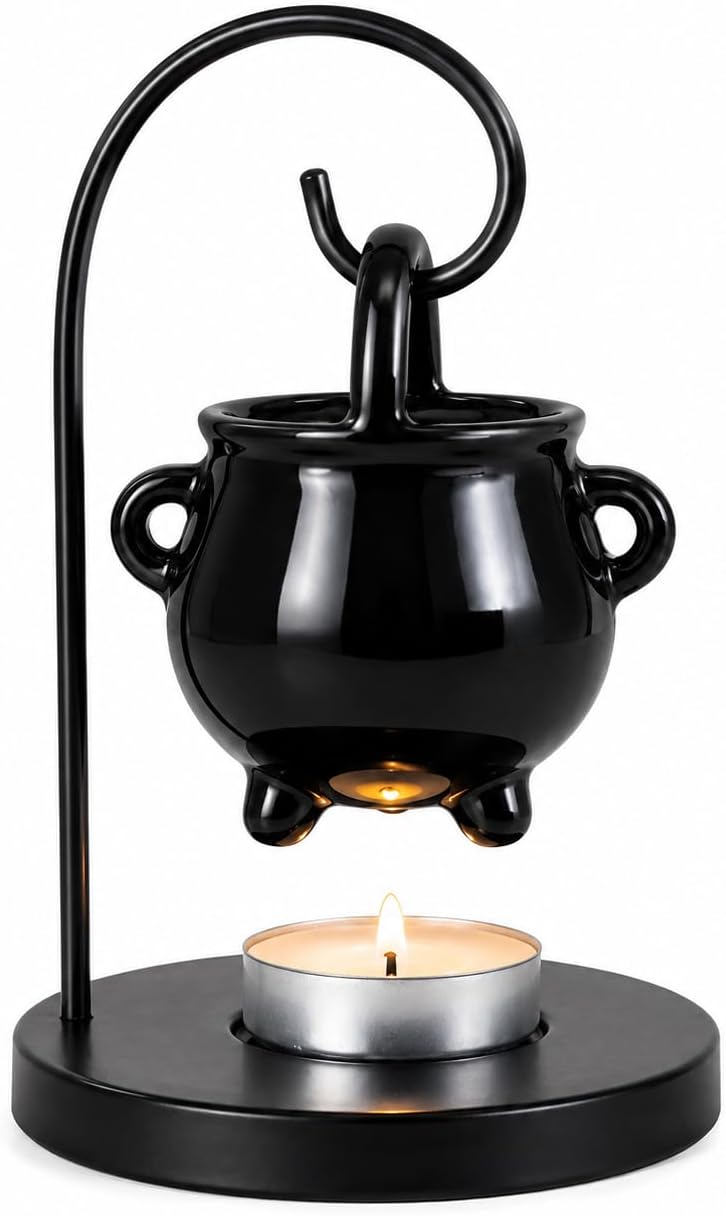 RAJX Hanging Cauldron Wax Melt Burners, Mothers Day Essential Oils and Fragrance Scented Melter, Aromatherapy Mum Ornaments for Home Decor, Living Room