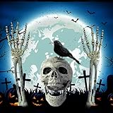 deko für gartenteich Gruselige Darstellung eines Geistes - Dieses Halloween-Parodie-Spielzeug stellt einen bösen Geist dar, der danach strebt, die Welt zu verlassen. Mit greifenden Händen und einem brüllenden Mund zieht er jeden in seinen Bann.