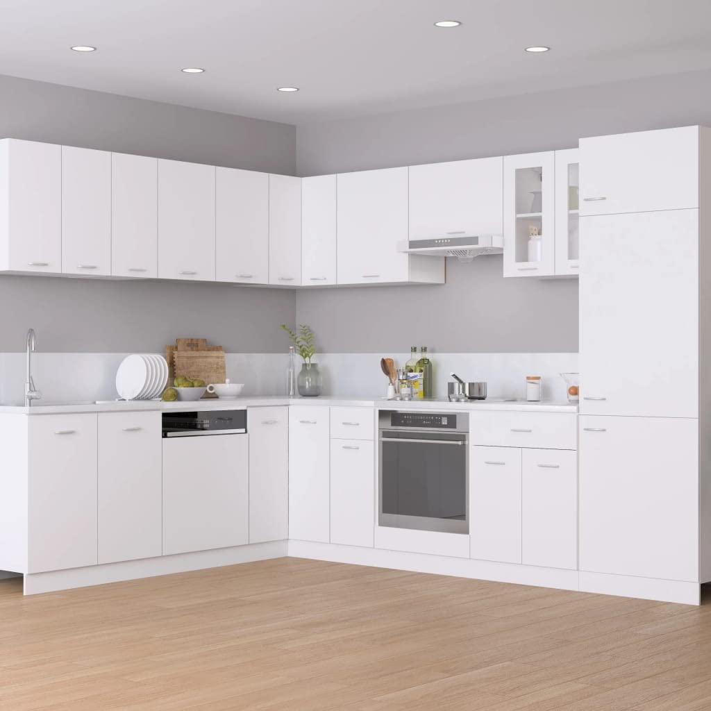 vidaXL Mueble bajo cajón 30x46x81,5 cm, Madera de ingeniería, Blanco, Almacenamiento baño & Cocina, Gabinete bajo Fregadero, Montable en Pared