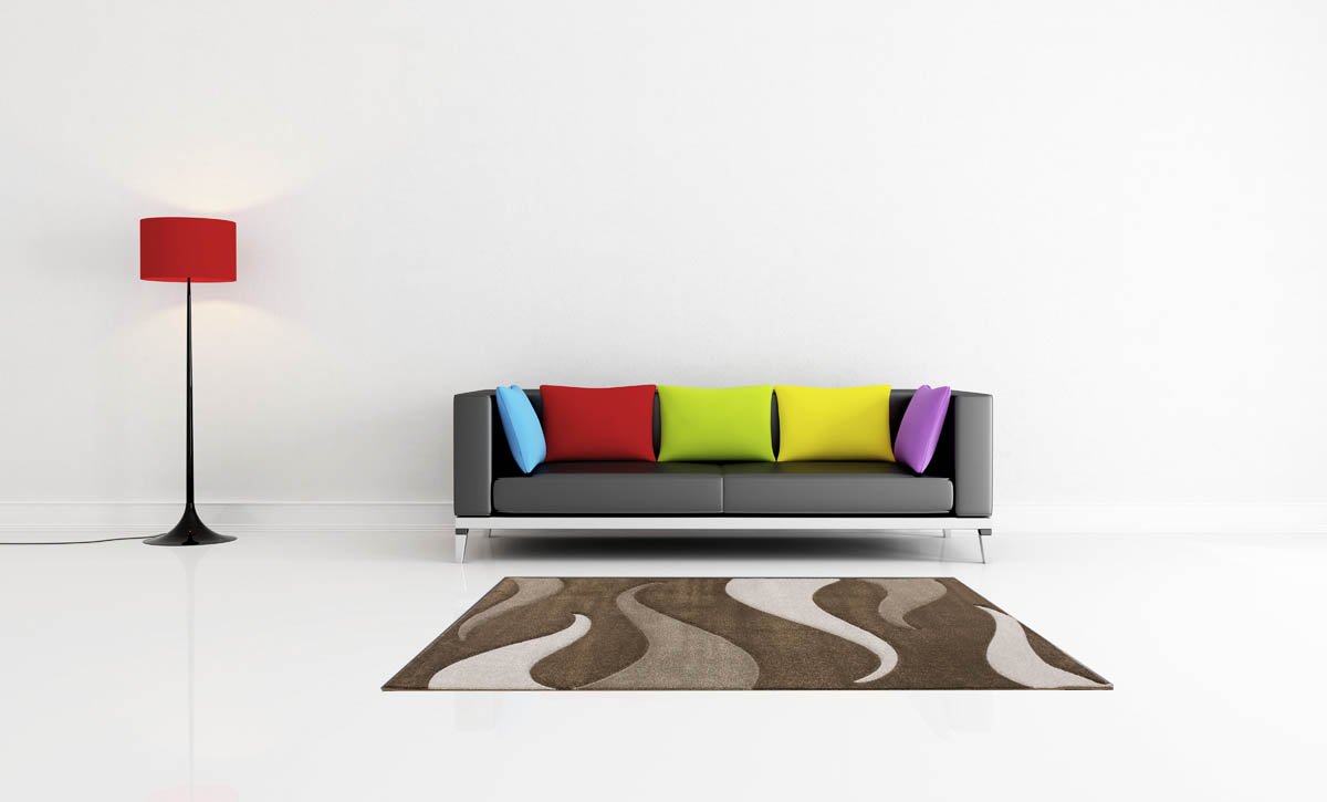 Lalee Matched Carpets, 100% Polypropylene, Brown, 160 x 230 cm