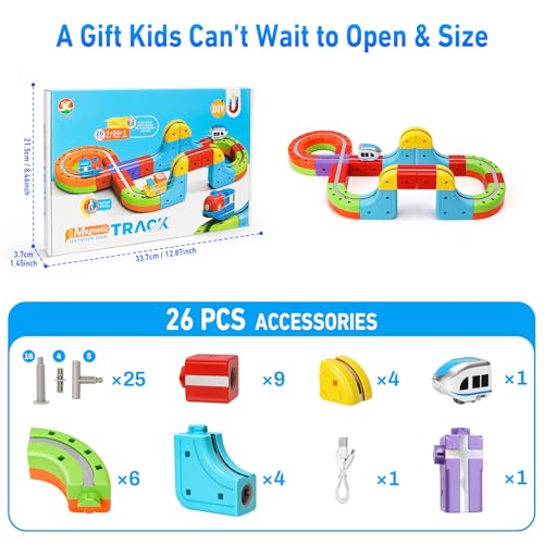 50% Off Magnetic Train Set for Kids with Vertical Climb - Image 8