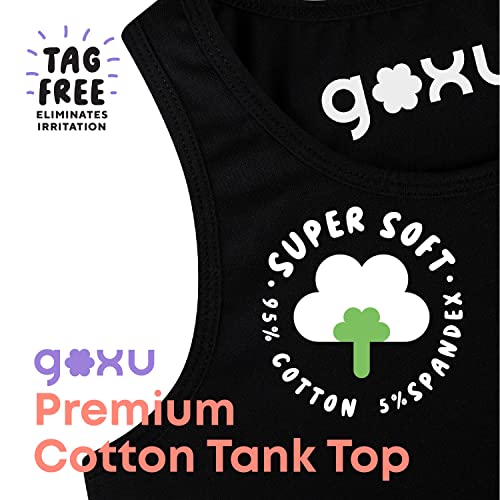 Girls Tank Tops Racerback Comfortable Little Girls Undershirts Size 7-14 Years Old2