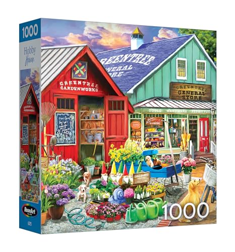 RoseArt - Hobby Haven - Greentree Garden Center - 1000 Piece Jigsaw Puzzle for Adults