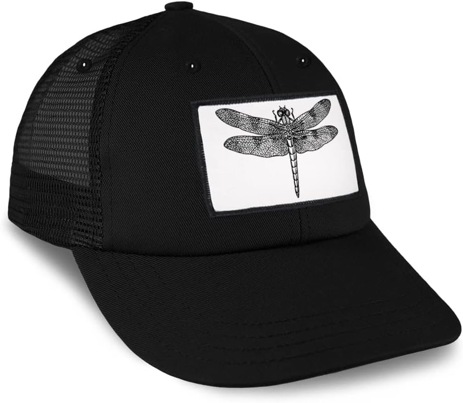 Patch Hat Trucker Baseball Cap Dragonfly B Animals Insects Cute Insect Insects
