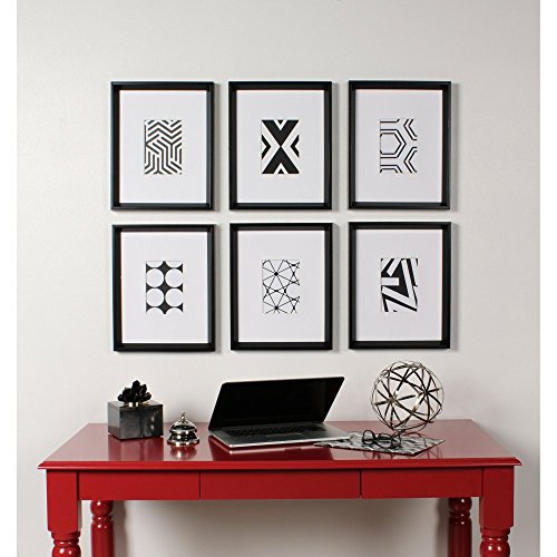 Kate and Laurel Calter 6 Framed Modern Black and White