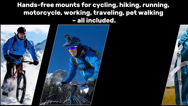 Mini Action Cam 1080P Impermeabile Con Magnete E Scheda SD 64GB – Bodycam Per Moto, Bici E Sport, Registrazione In Loop