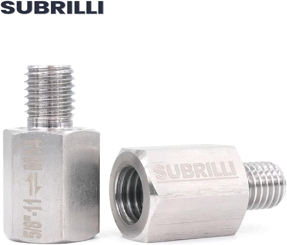 Angle Grinder Attachments Drill Adapter Stainless Steel Adapter 5/8"-11 M14 M10 Female to M14 5/8"-11 Male