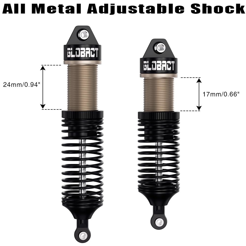 Amortiguadores Delanteros Y Traseros 1/18 Rc Parts, 4 Piezas | Cuotas
