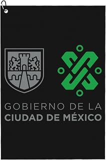 Official Logo of Mexico City Golf Towel 24x16in Microfiber Golf Towels Waffle Towel Golf Accessories Cleaning Cloth
