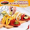 Taco Tuesday Kit - Taco Bar Serving Set for a Party with 33oz Heated Pot, 4 Taco Holders, Detachable Lazy Susan Tray, Perfect for Parties, Nachos Taco Night Fiesta Unique Couple & Housewarming Gift