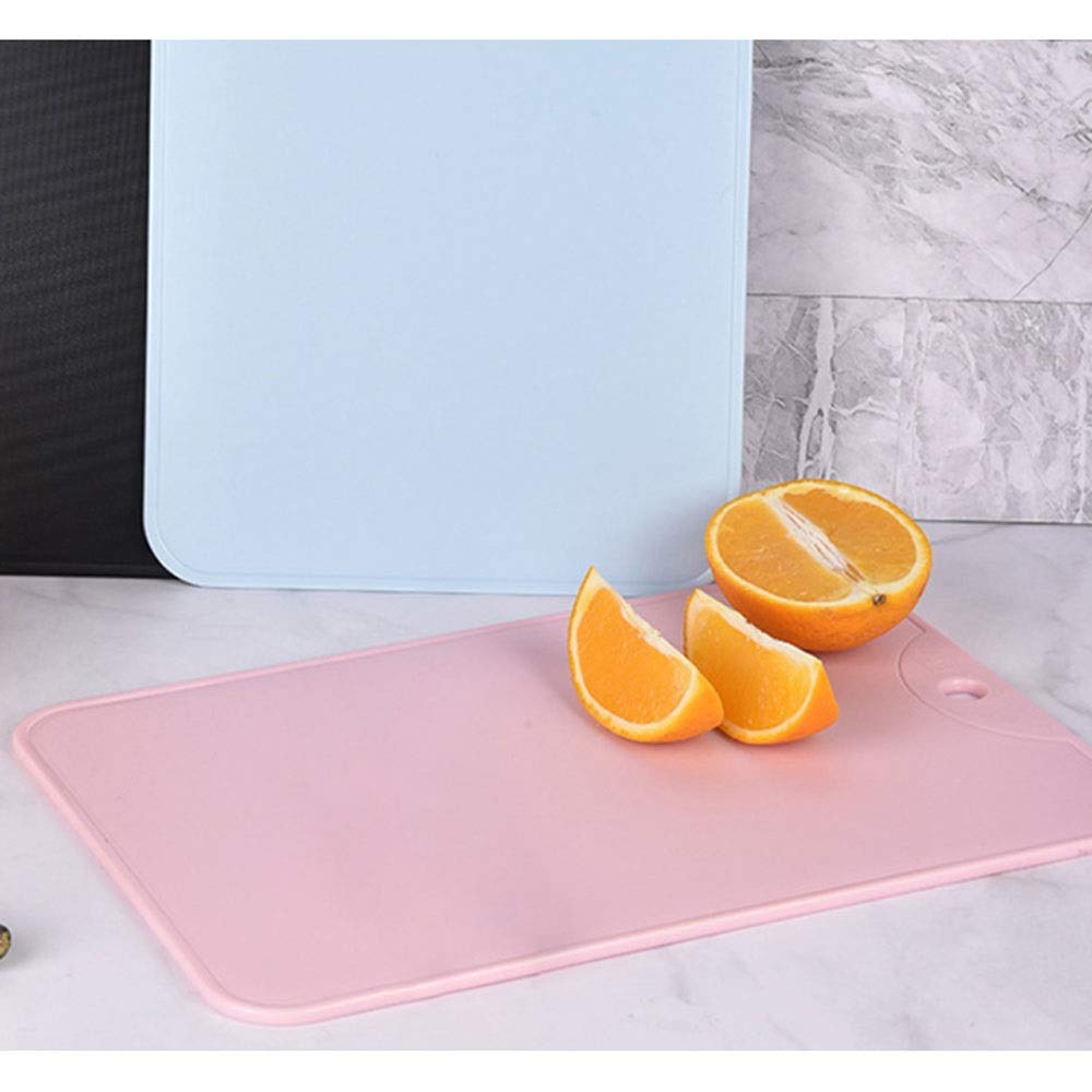 Tabla de cortar de plástico para el hogar, tabla de cortar, antideslizante, para cocina, suministros de cocina (2)