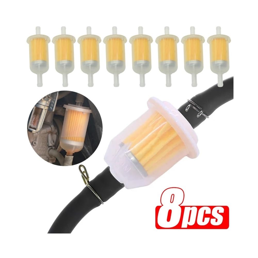 Filtro De Aceite Y Gasolina para Coche, 4-20 Unidades, 6 Mm-8 Mm, Universal, para Motor Pequeño, Cortacésped, Accesorios para Motocicleta Filtro De Oil(20Pcs)