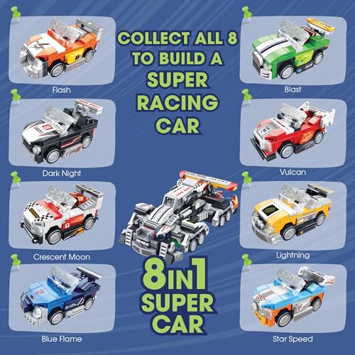 Image of STEM F1 Racing Car Building Blocks Set (99 Pcs) | DIY Formula Car Toy for Kids 6+ Years (Boys & Girls) | Pull Back Racing Toy | Creativity & Engineering Skills Development | Green Color