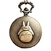 Anime animé Totoro Poche Fob Montre chaînes Collier rétro Quartz Montres de Poche   Pendentif pour Enfants Cadeaux
