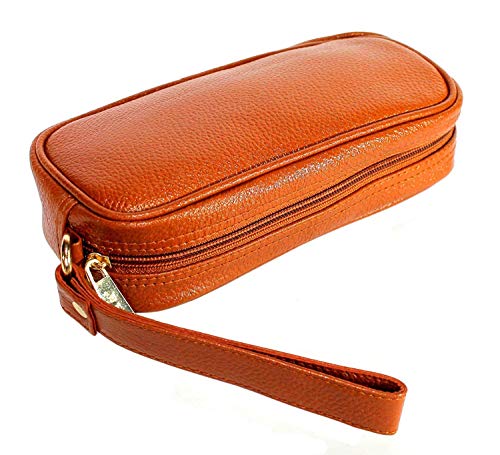 Stonkraft Leder-Kulturbeutel zur Pflege von Kosmetikartikeln, Hygiene-/Badezimmer-Tasche, Make-up-Rasierset, zum Aufhängen, Reise-Organizer, Geschenk, Mehrzweck-Organizer (Hellbraun) Cover