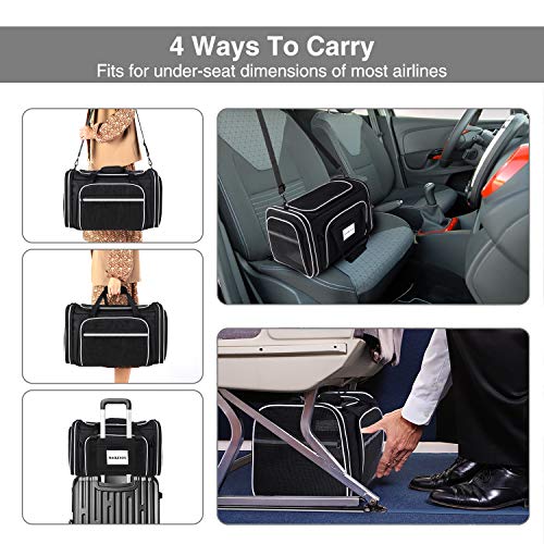 MASKEYON Transportador de viagem grande aprovado pela TSA Airline, 4 lados expansível com 2 bolsos d