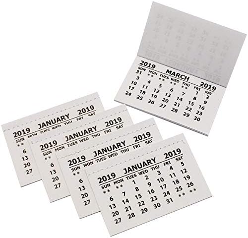 2018 Calendar Tabs Insert Tabs White Mini Calender Tear Off Pads Month To View Craft (20)