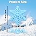 KOOTAU Snowflake Snowboard Stomp Pad, 3D Blue Snowflake Snowboard Stomp Pad with Stick Adhesive for Snowboard