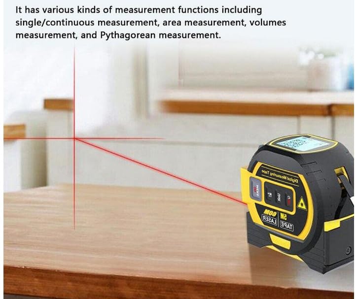 Nouvel outil de mesure de ruban laser avec réticule vertical et LCD