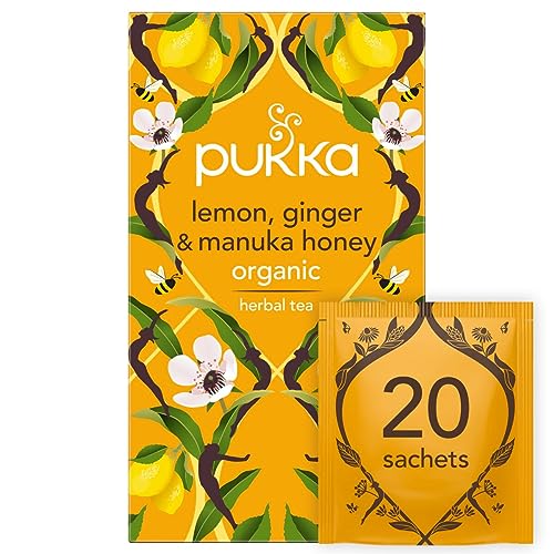 Pukka 69632939 Herbs Organic Lemon, Ginger & Manuka Honey Herbal Tea thumb #4
