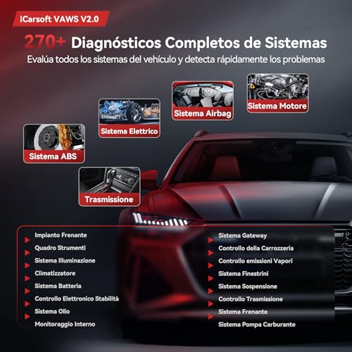 Miniatura 2 de Icarsoft Vaws V2.0 Obd2 Máquina Diagnosis Coche Para Vw Au.Di Skoda Seat, Escáner De Todo El Sistema, Detector Fallos Coche Con 9 Funciones Reinicio, Prueba De Batería, Actualización De Por Vida