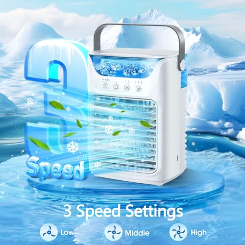 Refroidisseur d'air USB compact pour table de chevet et nuits d'été fraîches