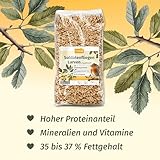 ERDA® Getrocknete Soldatenfliegenlarven 500g - Natürliches, Proteinreiches Vogelfutter für Wildvögel und Igel, Ideal als Leckerlies und Snack, Hochwertiges Insektenfutter