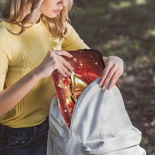 Funda para Portátil Impermeable 13-14 Pulgadas con Lazos Navideños miniatura 6