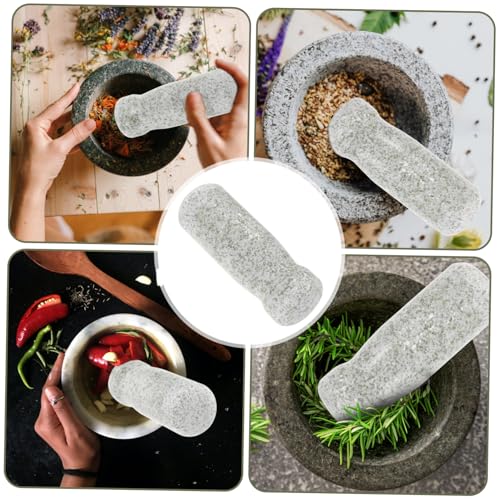 Pestle de Piedra Manual para Ajo Cocina miniatura 5