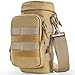 OneTigris Sniper Bottle Pouch 1000D Nylon Tactical EDC Water Bottle Carrier with Detachable Shoulder Strap (Coyote Brown-Nylon)