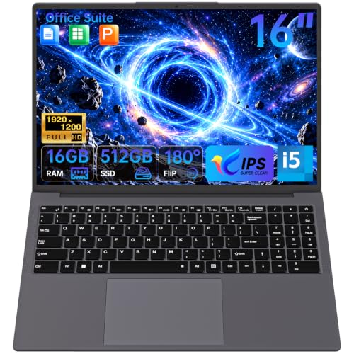 Amazon.co.jp: 16インチ ノートパソコン 16GBメモリ 512GB SSD搭載、i5