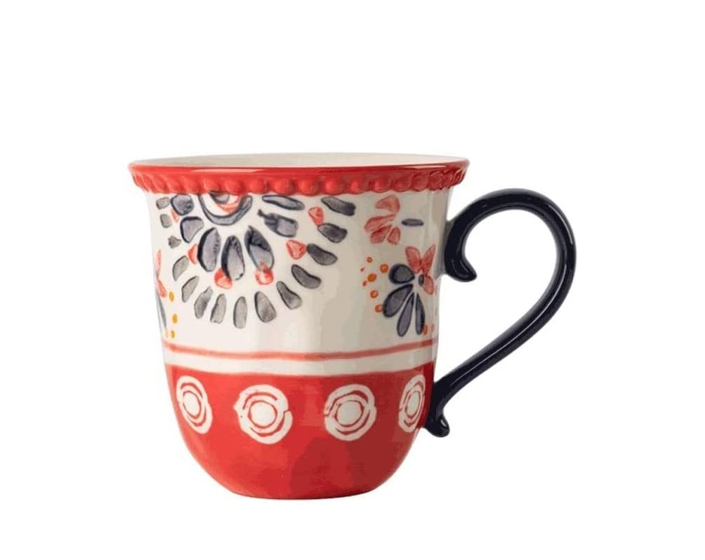 Taza Taza de café Taza de té, Taza de café Taza de cerámica Vintage Pintada a Mano, Taza de café de cerámica Grande 320 ml, Taza Creativa for Bebidas aptas for Microondas for Bebidas frías y Calientes