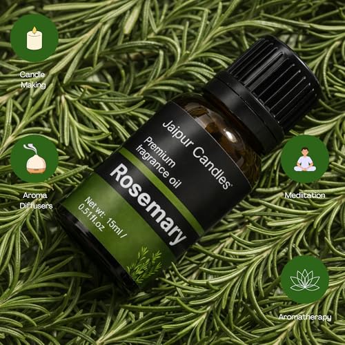 Image of Fragrance Oil | 15 ml | Aroma Oil for Home Fragrance | Best for Aromatherapy | Use in Diffusers, Candles, Air Fresheners (15ML, Rosemary)