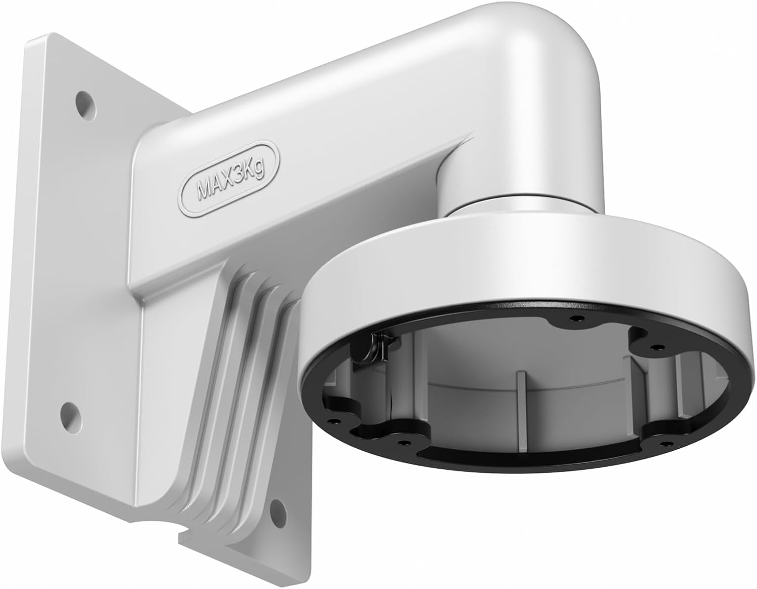 CCTV Security Camera Mount Bracket, Indoor Outdoor L-Type Wall Mount Bracket for PoE Security IP Camera Mounting, Working for PD54BA1-5M-1, PD54BA3-5M, PD54BA1-8M, PD54BA3-8M