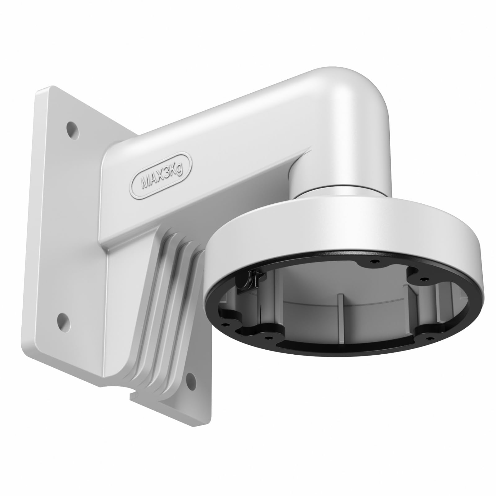 PANOOB CCTV Security Camera Mount Bracket, Indoor Outdoor L-Type Wall Mount Bracket for PoE Security IP Camera Mounting, Working for PD54BA1-5M-1,