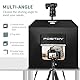 FOSITAN 80x80x80cm Fotostudio Dimmbare 126pcs LED Beleuchtung Fotobox 5500±200K (CRI≥95) Lichtzelt mit 3 Hintergründe (weiß, schwarz, orange) für Professionelle Fotografie