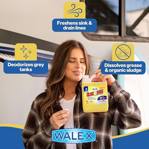 Image of Walex Elemonate RV Grey Water Tank Deodorizer Liquid - Fresh Lemon, 32 oz