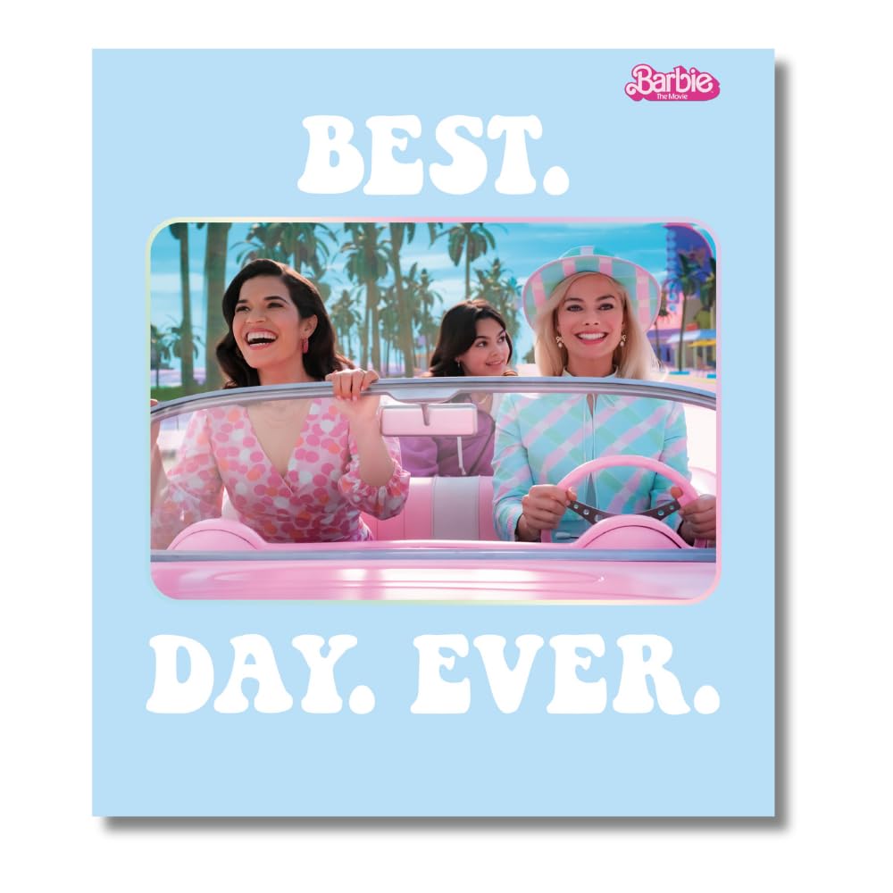 Danilo Promotions Limited Barbie Birthday Card, Official Barbie Birthday Card, Happy Birthday Card for Girl, Greeting card - Blank inside,Multi-Colour,7 x 6 inches