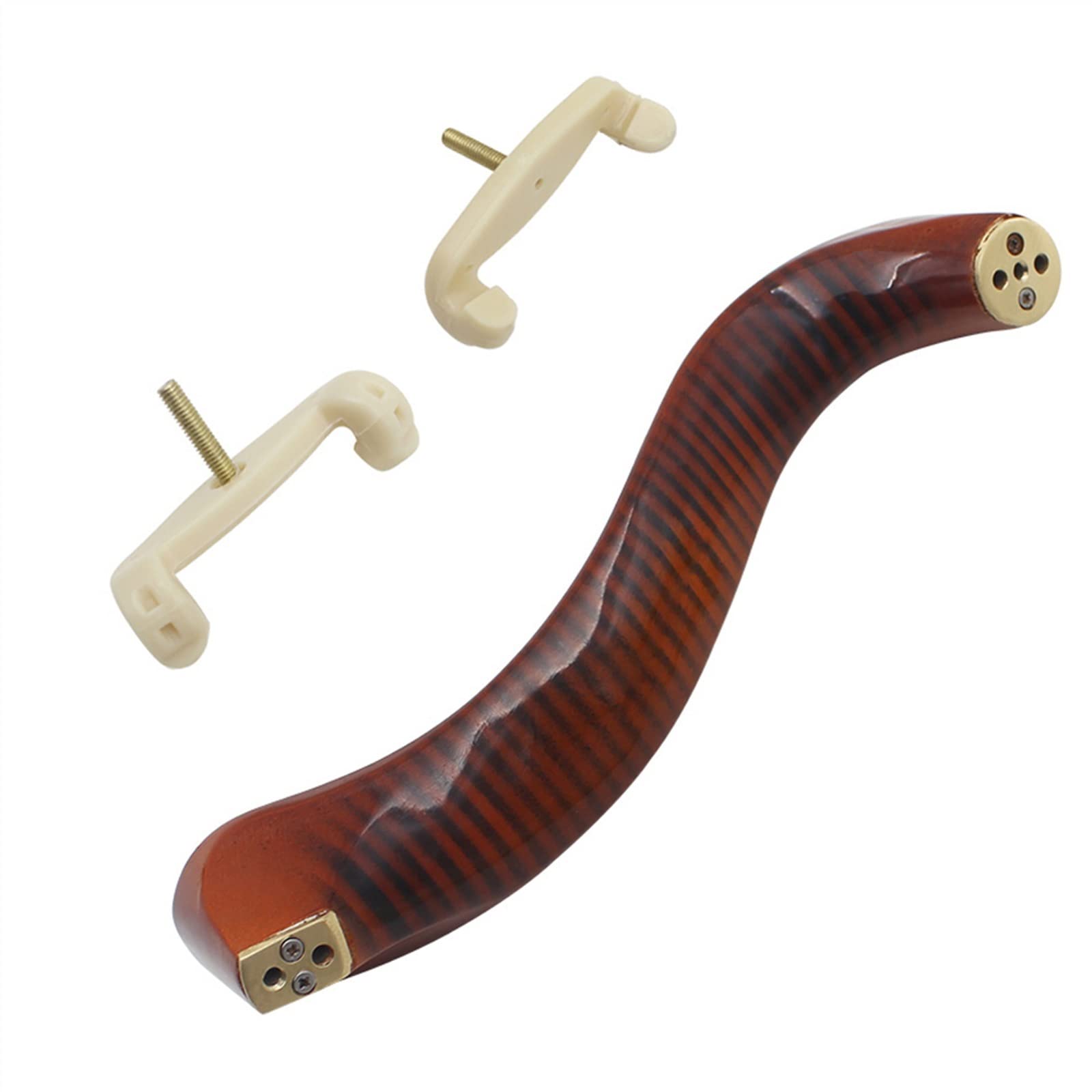 Poggiaspalla per Violino Legno d'Acero per Violino 3/4-4/4 con Panno per La Pulizia Accessori per Strumenti Musicali per Violino Principiante Accessori per Violino