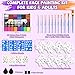 Professional Face Painting Kit – 42 Color Water Activated Facepaint Makeup Kit, Non-Toxic face Paint with Stencils, Gems, Brushes– for Halloween, Parties, Carnival, Festivals & Creative Events