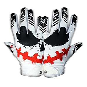 Eternity Gears – Jester Football Gloves – Tacky Grip Skin Tight Adult Football Gloves – Enhanced Performance Football Gloves Men – Pro Elite Super Sticky Receiver Football Gloves – Adult Sizes (Large)