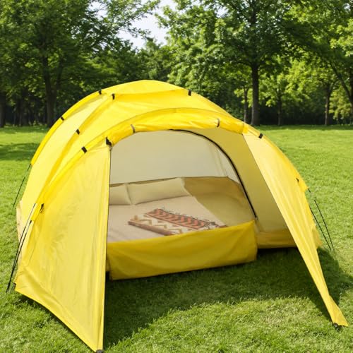 Carpa para Camping Naranja 3-4 Personas Fácil Montaje miniatura 3