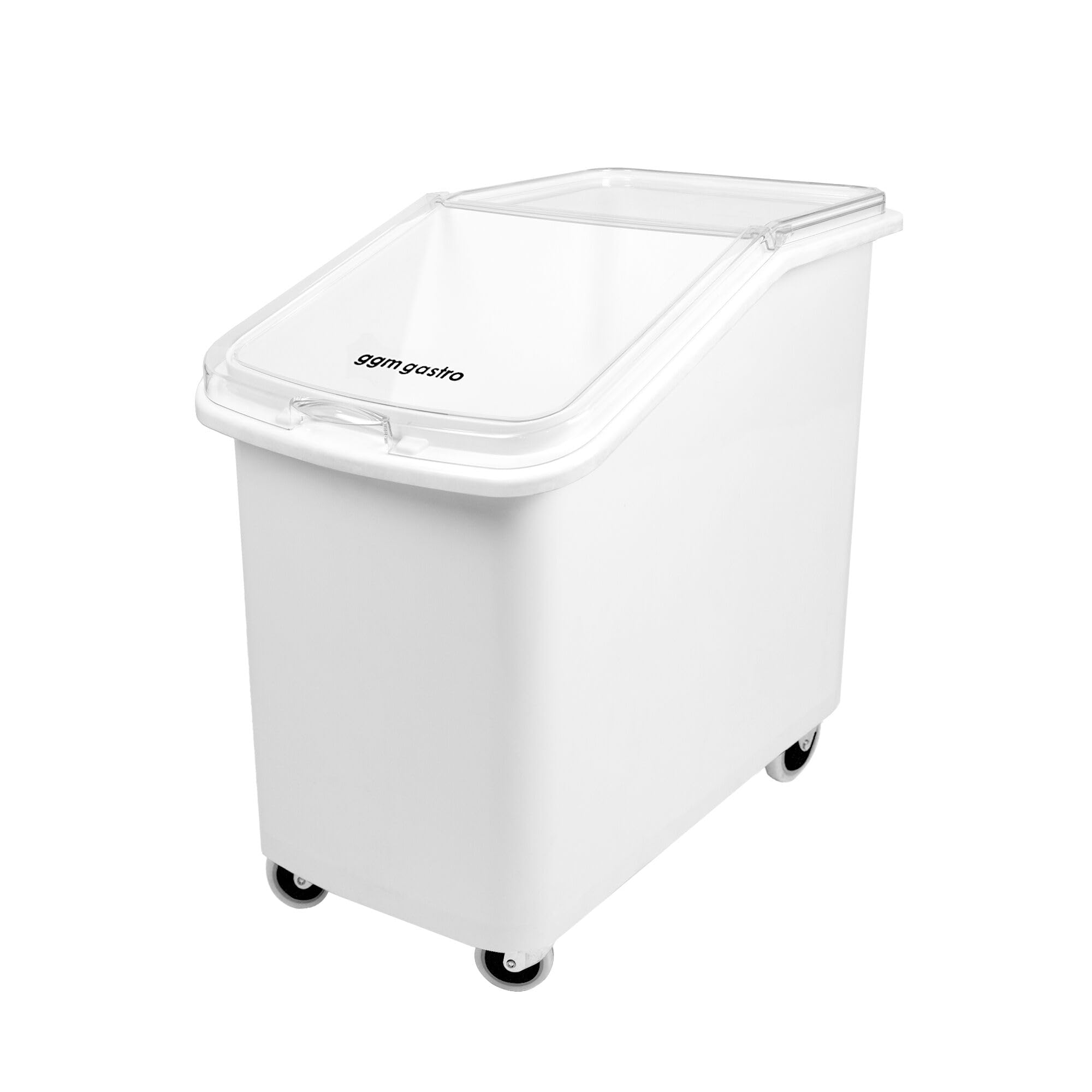 GGM Gastro | GPPUS11 | Mehlwagen/Zutatenwagen - 102 Liter - Polypropylen - Mit Deckel & leisen Rollen
