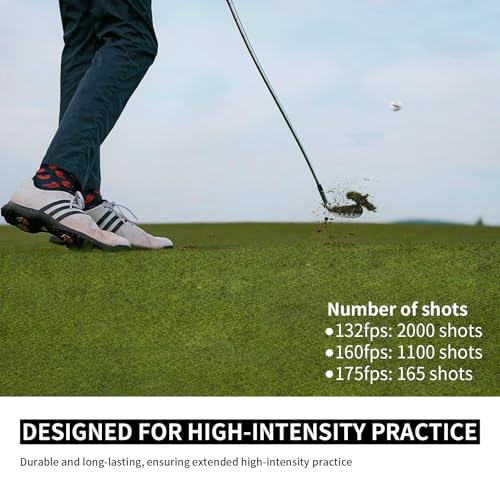 51ncUDgomCL. SL500  - Golf Practice Balls 12 Pack with 382 Dimple Design,High Compression 82-85&deg;,45.9g Solid Rubber,Durable & High Bounce, 250-255 Yard Distance,for Indoor/Outdoor Training and Driving Range Practice(White)